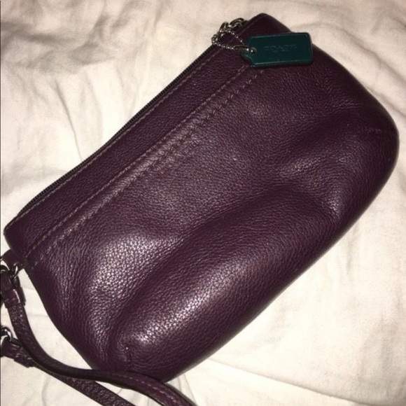 Pretty Purple Coach Wristlet - Picture 2 of 4